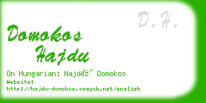 domokos hajdu business card